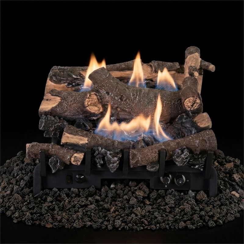 Buck Stove 18" Aspen Ventless Gas Logs with Millivolt for NG