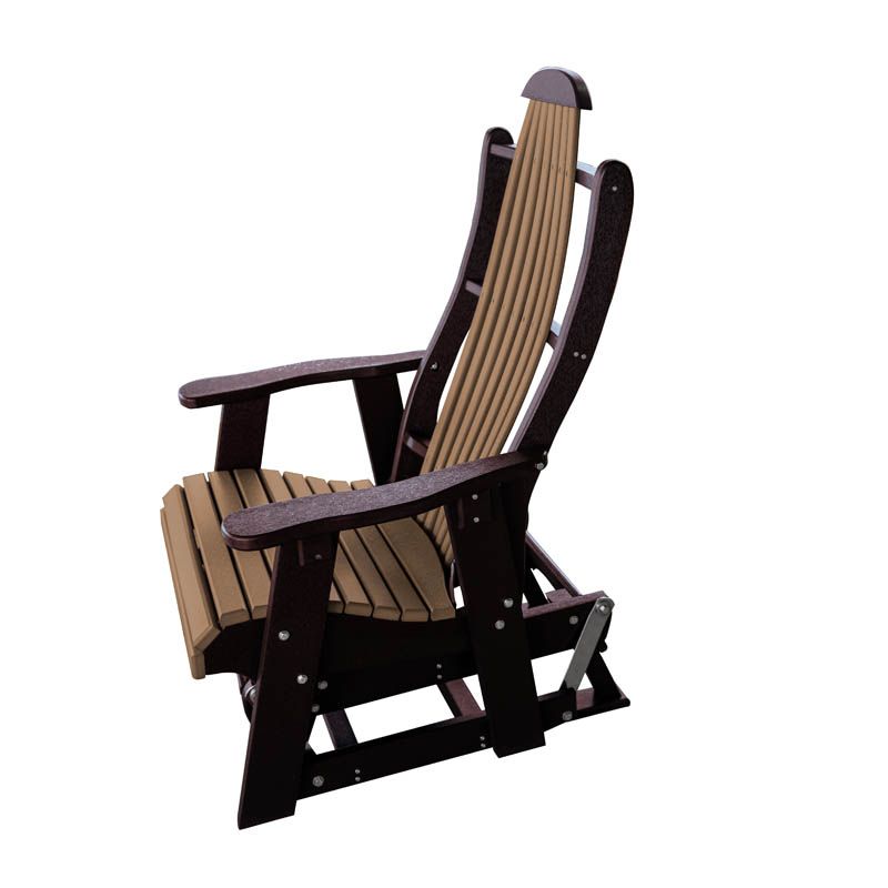 Buck Stove Blue Ridge Single Glider - Cedar/Chocolate - FF BRSG-CCH-KD
