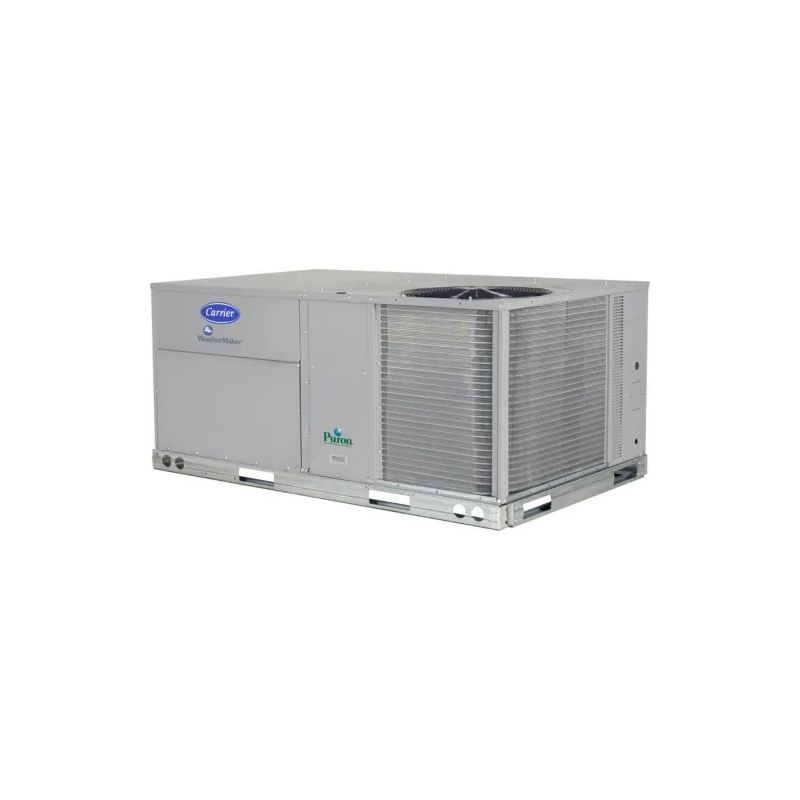 Carrier WeatherMaker 15 Ton 350,000 BTU 10.8 EER Gas Heat & Electric Cool Commercial Packaged Unit - 208/230V 3 Phase - R454B