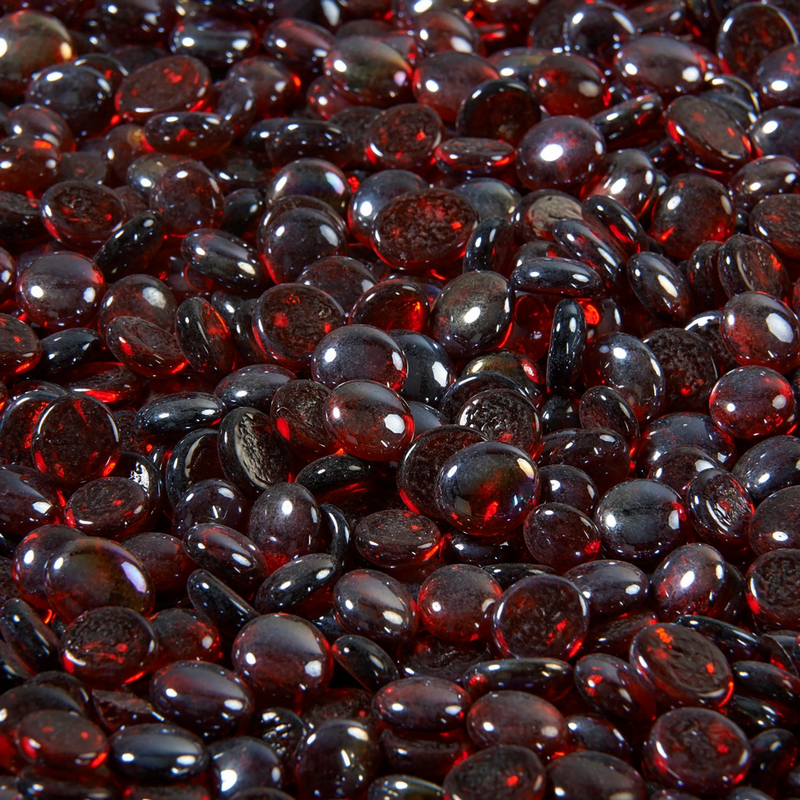 Outdoor GreatRoom Ruby Tempered Fire Glass Gems