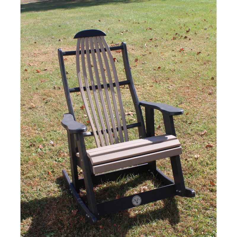 Buck Stove Blue Ridge Rocker-Weathered Wood/Black