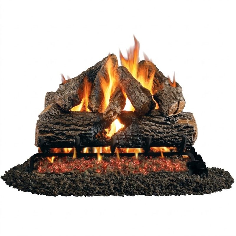 Peterson Real Fyre 24" Charred Oak Vented Gas Logs - CHD-24