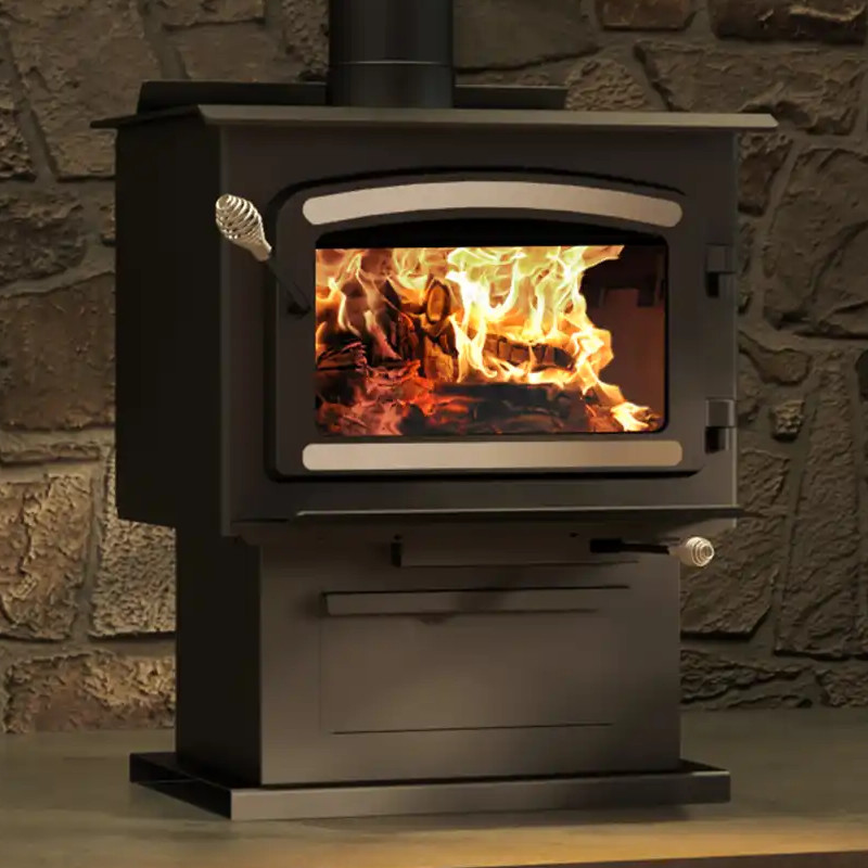 BRUNT トライベーション TRYVATION ブラック 耐熱仕様 Drolet Heritage DB03190 Wood Stove | HVACDirect.com