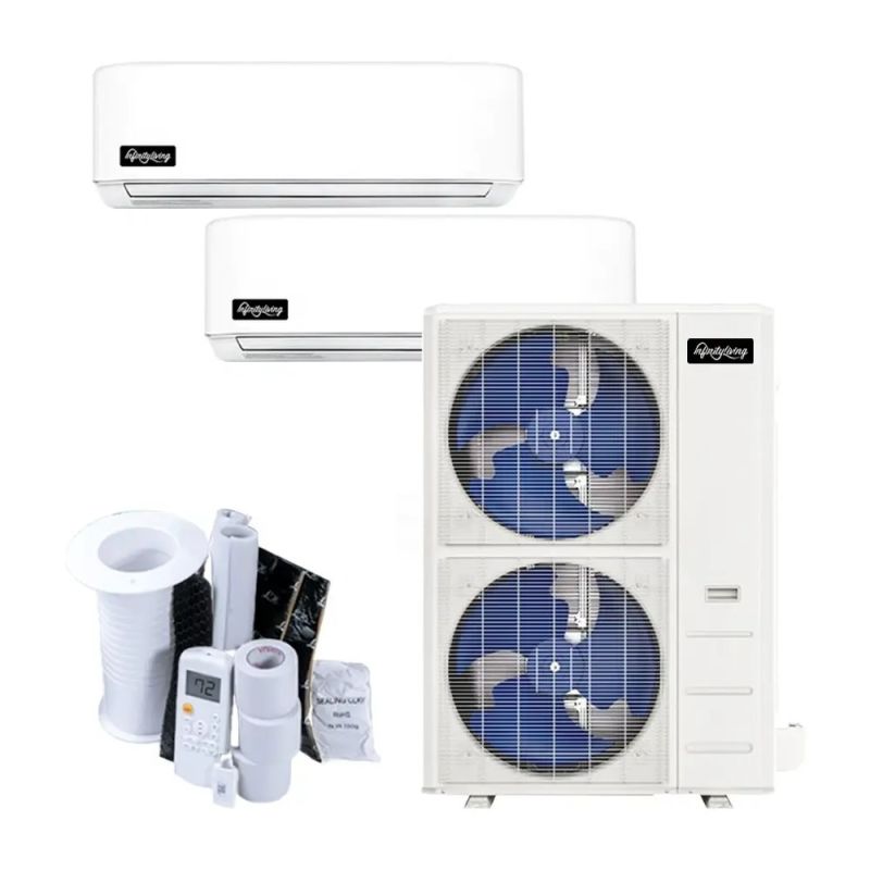 Infinity Living EZ Connect 48,000 BTU Dual Zone Wall Mounted DIYCOOL Heat Pump System w/WiFi 24+24