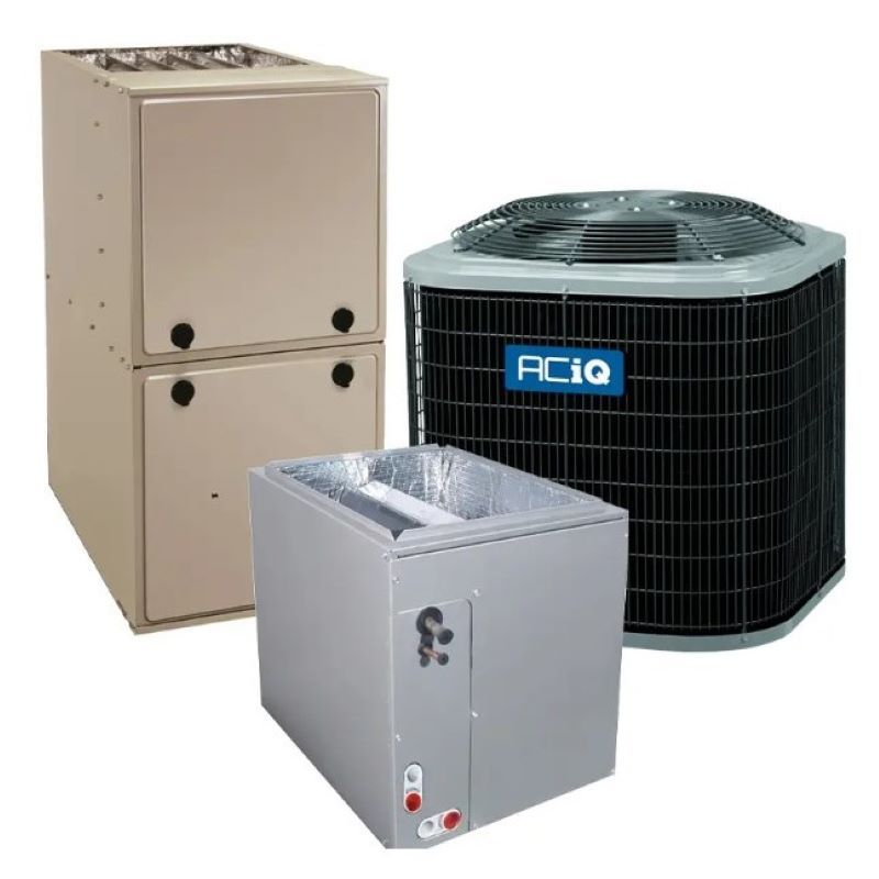 2 Ton 15 SEER2 92% AFUE 80,000 BTU ACiQ Gas Furnace and Heat Pump System - Multi-Positional - R4H5S24AKAAA / EAM4X24L17A / R92MSN0801716A