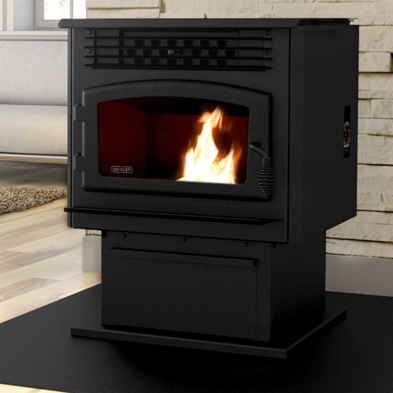 Drolet ECO‑55 Pellet Stove with Horizontal Vent Kit - Stove Heats