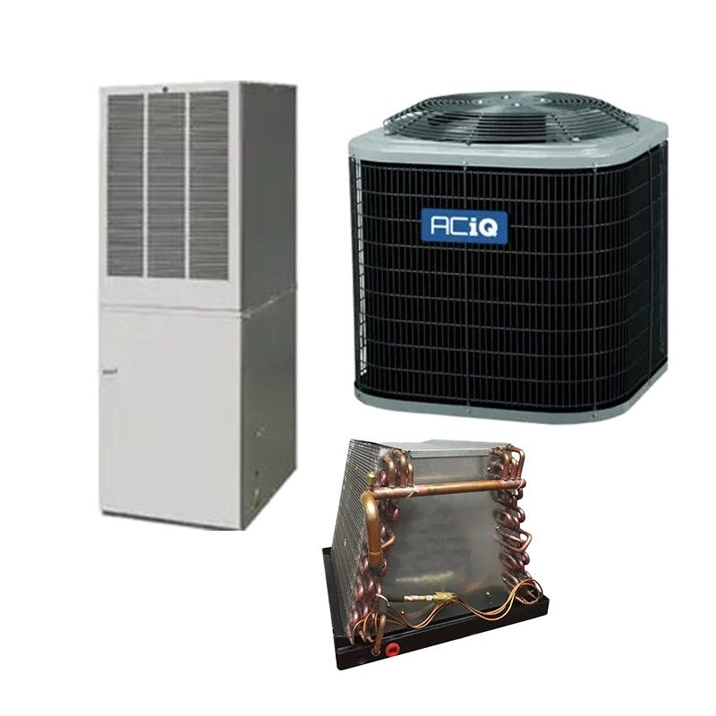 ACiQ 2 Ton 14.3 SEER2 15KW Mobile Home Heat Pump w/ Electric Furnace and M-Series Coil System - R4H5S24AKAAA / E7ED-015 / 1036A-MH