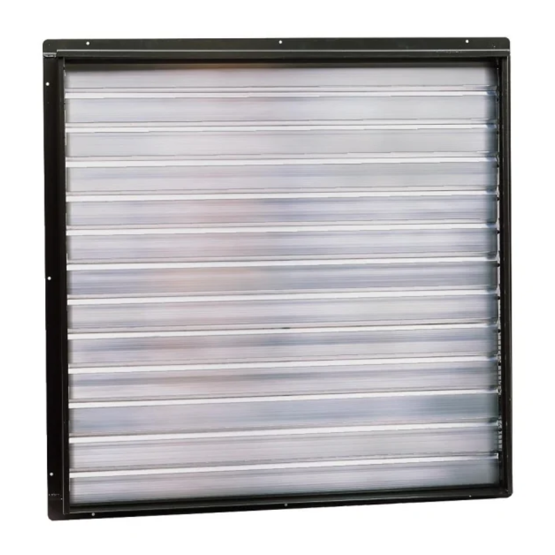 Triangle 43 x 43 Fan Housing-Mounted Single Panel Exhaust Shutter for 42 Inch PFG, VI, V, RV, RVI, VID Series