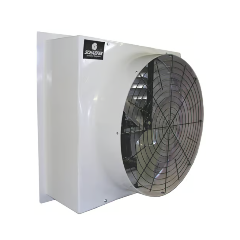 Schaefer 36" Fiberglass Belt Drive Exhaust Fan - 5 Wing Galvanized Blade, 1/2 Hp, 1 Phase, 115/230V