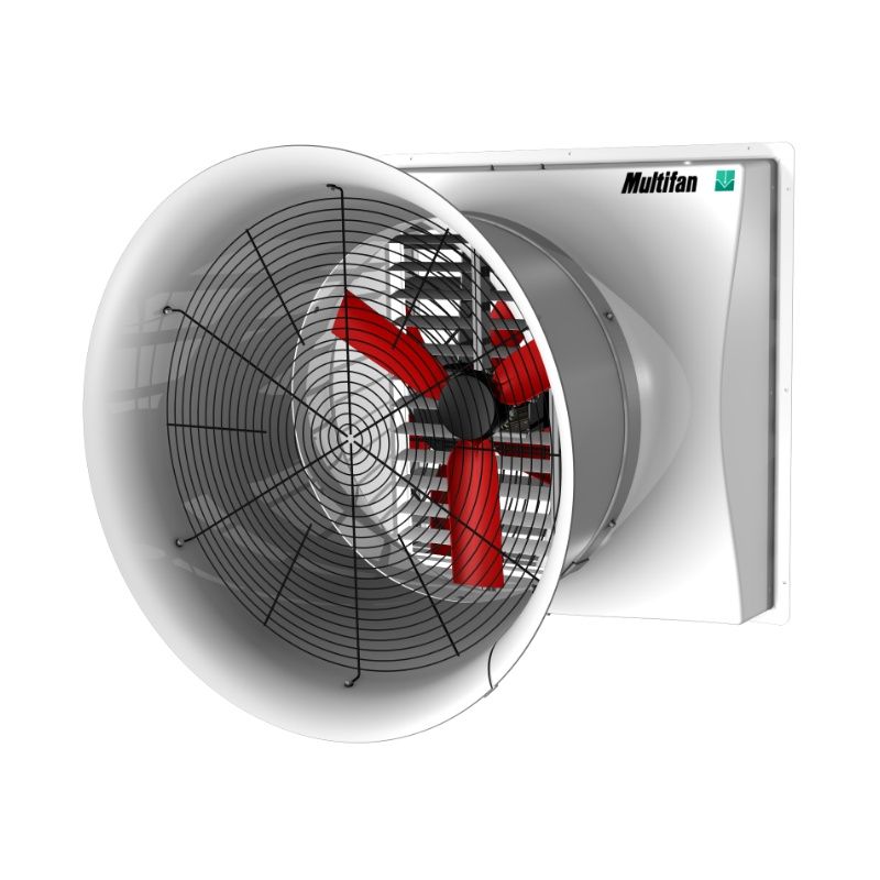 Vosterman Multifan Agricultural Exhaust Fans -Vplus Fiberglass Cone Fan 54" 29,100 CFM