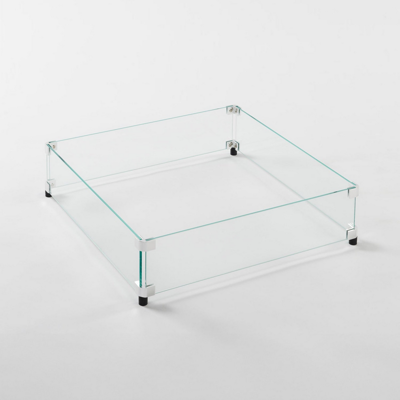 Outdoor GreatRoom 24" x 24" Square Glass Wind Guard