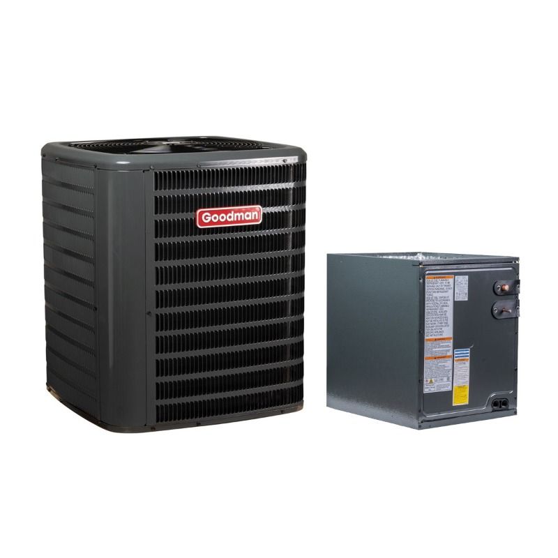 2.5 Ton 13.4 SEER2 Goodman R32 Air Conditioner with Upflow/Downflow 17.5" Cased Coil - GLXS3BN3010 / CAPFA4226B3