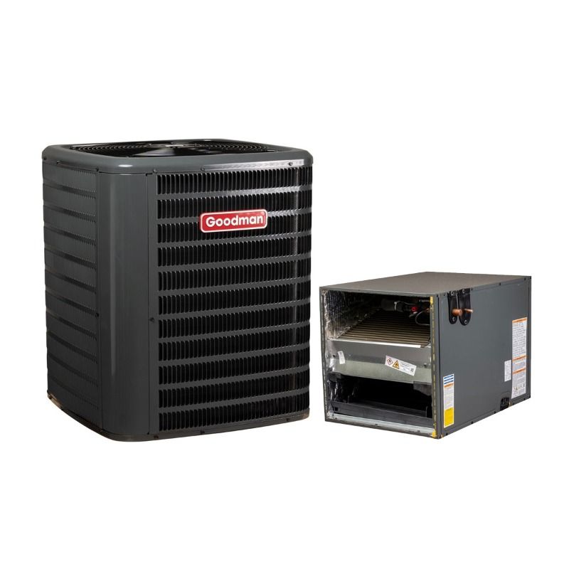 3 Ton 15.2 SEER2 Goodman R32 Air Conditioner with Horizontal 21" Cased Coil - GLXS5BA3610 / CHPTA4830C3