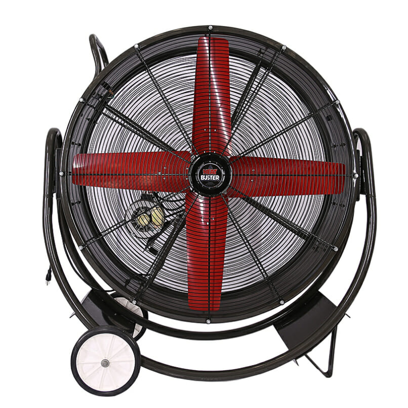 Triangle Fans 36" Cradle Mount Portable Fan Belt Drive, 1 Speed, 1 HP, 115V, 1-Phase, Open Drip Proof Motor - HBD3615