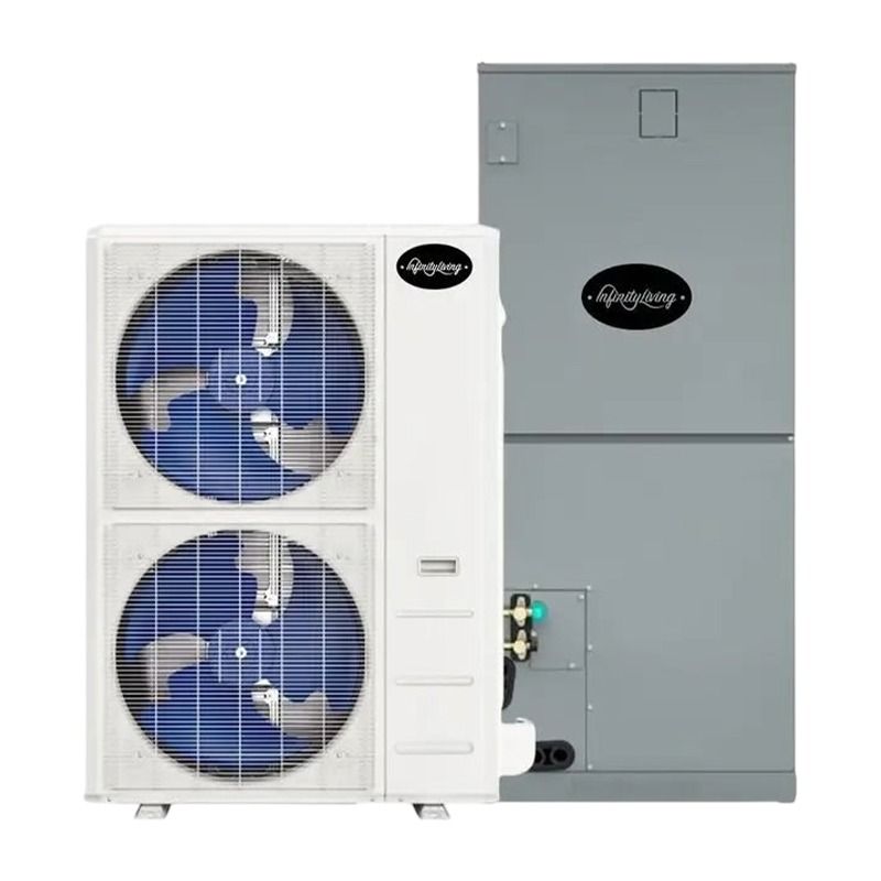 Infinity Living 5 Ton 16 SEER2 High Efficiency Heat Pump Split System - R454B Hyper Heat Inverter - Multi-Positional - EZ-60-HPB / EZ-60-AHB