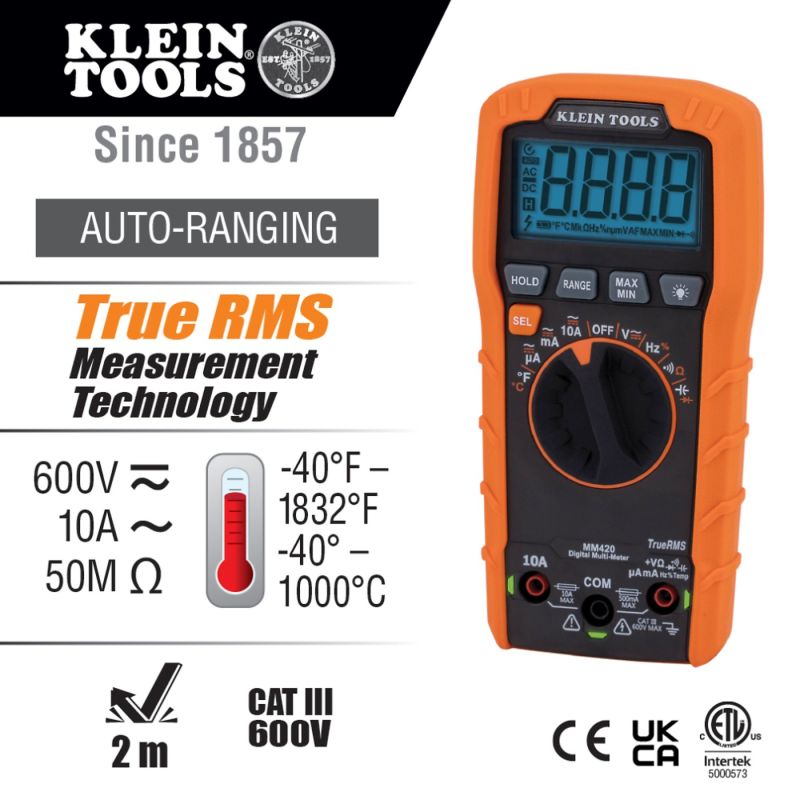 Klein Tools MM420 Auto-Ranging Digital Multimeter