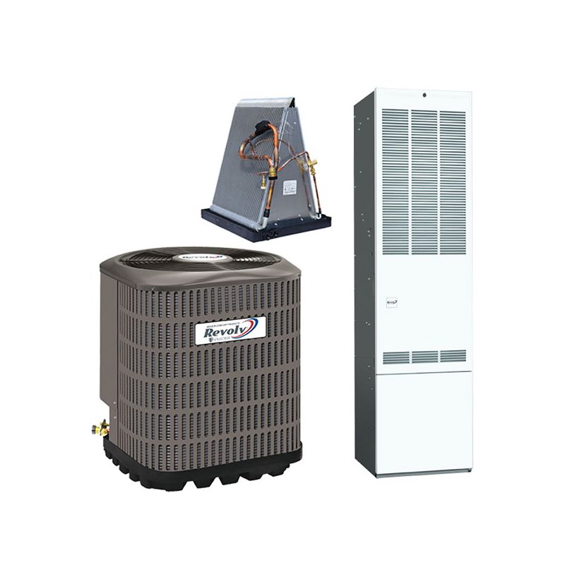 2 ton 14 SEER 80% 56,000 BTU Revolv AccuCharge Mobile Home Air Conditioner and Gas Furnace System