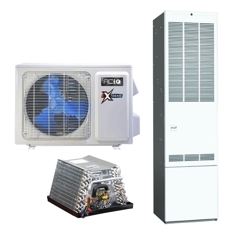 ACiQ 2.5 Ton 16.9 SEER2 95% AFUE 45,000 BTU High Efficiency Mobile Home Heat Pump & Gas Furnace System | Inverter | Extreme Series - ACiQ-30-HPB / ACiQ-3617UDXBDA / MG2R-045FC