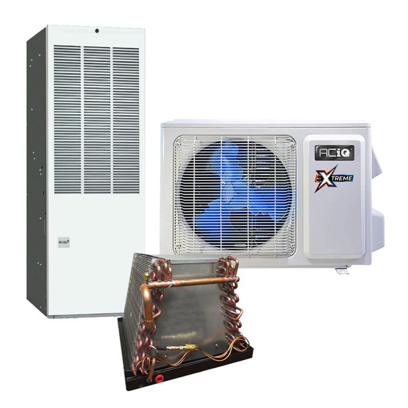 ACiQ 2 Ton 14 SEER2 80% AFUE 56,000 BTU High Efficiency Mobile Home Heat Pump & Gas Furnace System with Coil Cabinet | Extreme Series - ACiQ-24-HPB / ACIQ-3617UDPBCA / MG1E-B056F1ABM1