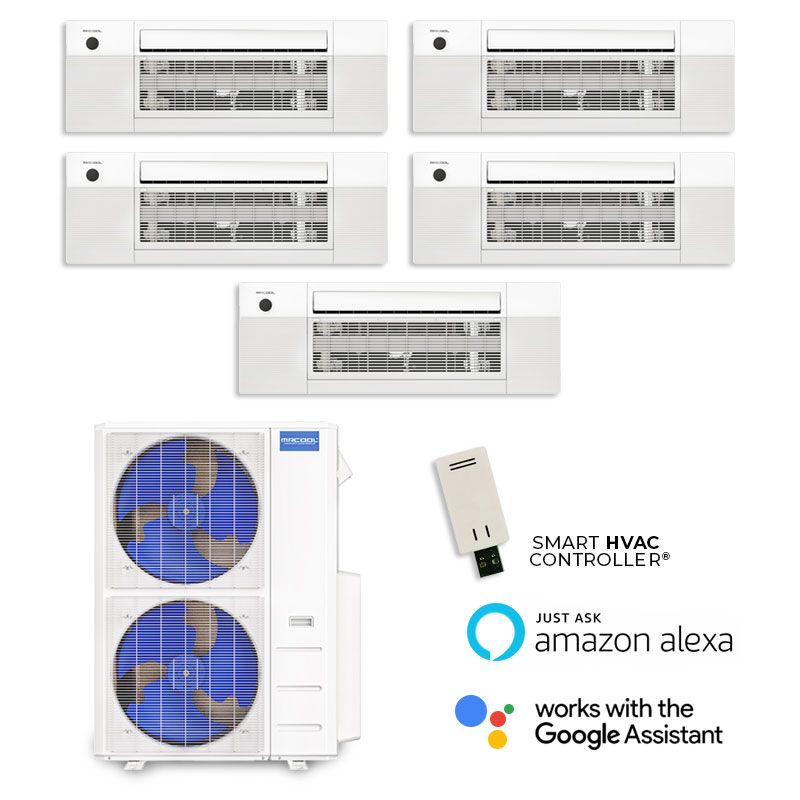 55,000-BTU-MRCOOL-DIY-5th-Gen-22-SEER2-Five-Zone-Ceiling-Cassette-Mini-Split-Heat-Pump-System-R454B-|-230V-12-12-12-12-12-DIY-MULTI6-55HP-DIYCASSETTE12HP-230-5