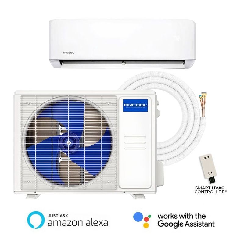 MRCOOL 24,000 BTU Advantage 18.7 SEER2 Single Zone Wall Mount Mini Split Heat Pump System – R454B w/ 16' Line Set| 230V