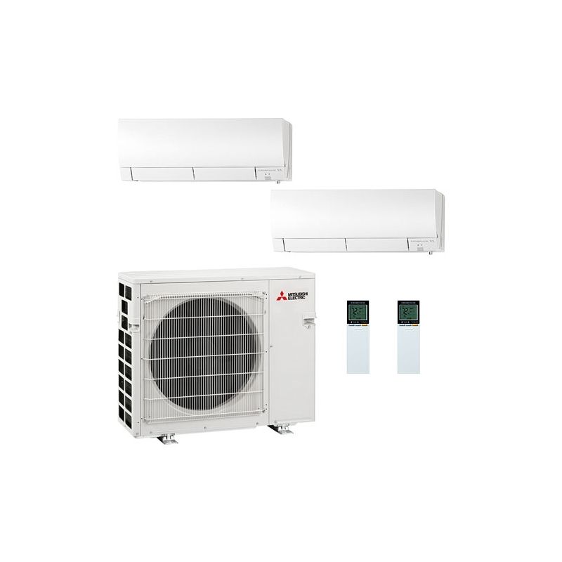 Mitsubishi 24,000 BTU GX-Series 20 SEER2 2 Zone Wall Mounted Mini