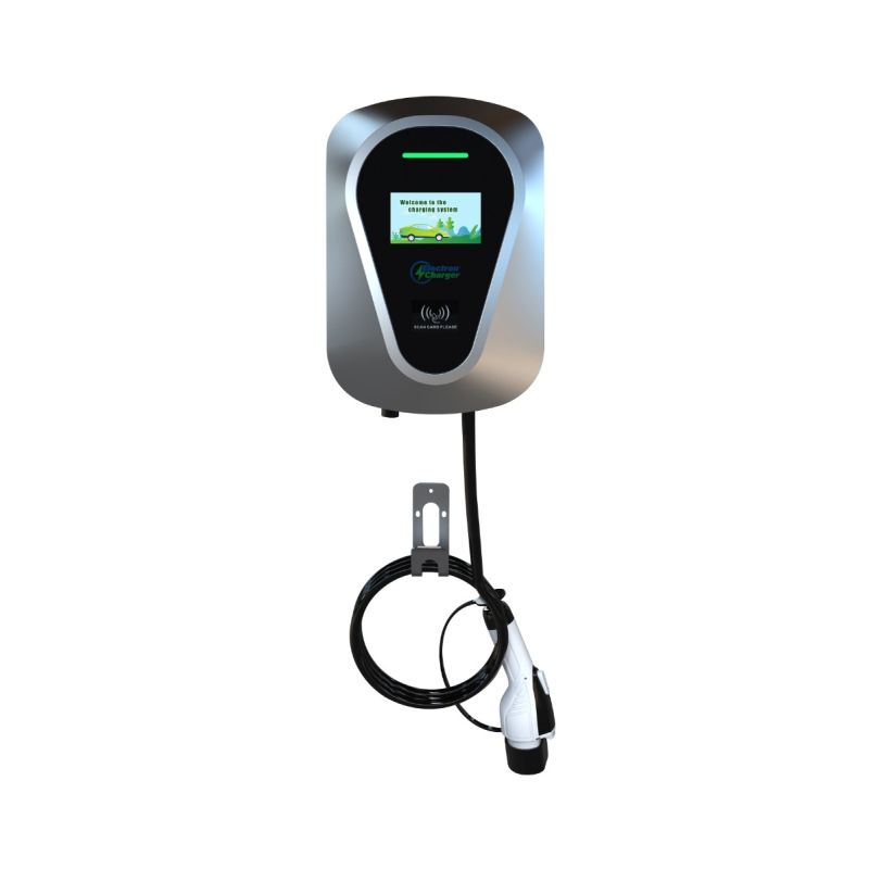 Electron EV Charger Level 2 Commercial, 16ft Cable, RFID Reader, 208-240V, 40 amp