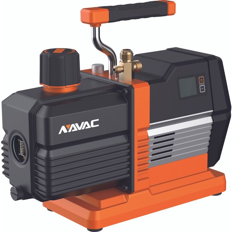 Navac Smart Vacuum Pump 8 CFM A2L DC Digital Display w/ Vacuum Gauge Master Series - NRP8Di