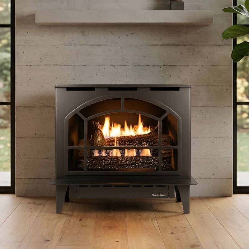 Buck Stove Townsend II Vent Free Gas Heating Stove in Black for Propane