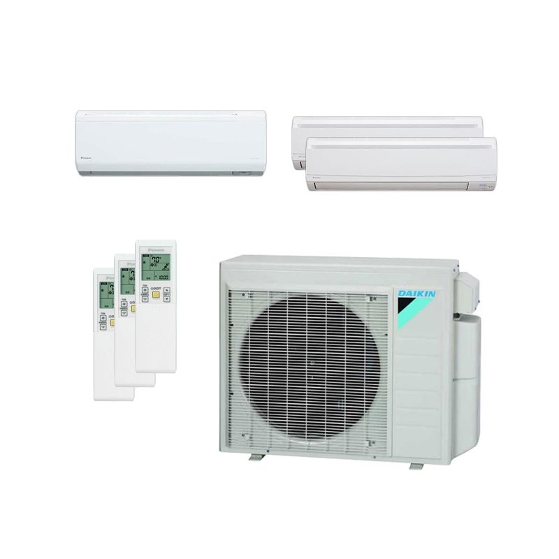 Daikin 24,000 BTU 18 SEER Tri Zone Wall Mounted Mini-Split Heat