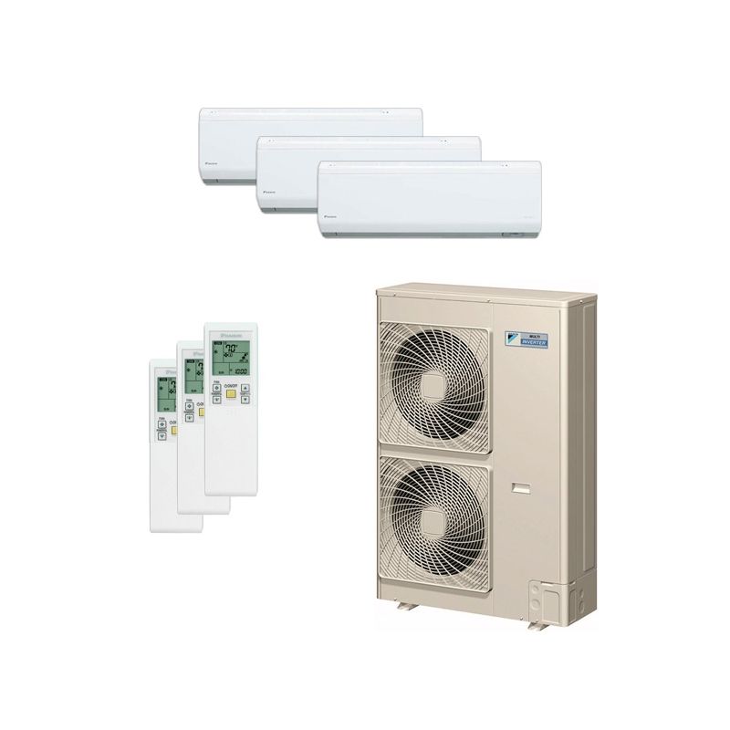 Daikin 48,000 BTU 18.8 SEER Tri Zone Heat Pump System 7+7+7 - Wall Mounted