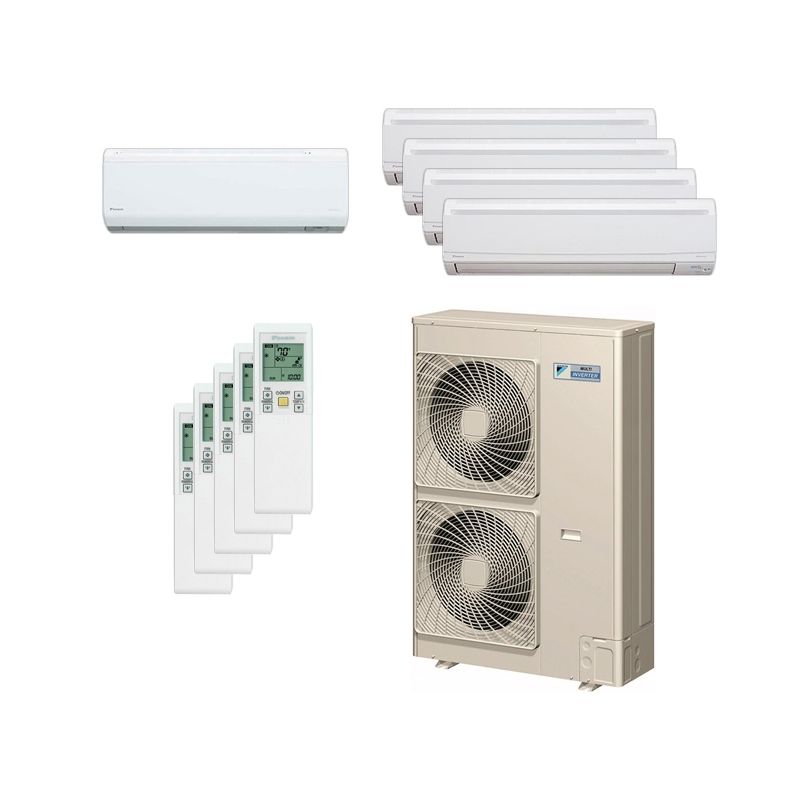 Daikin 48,000 BTU 18.8 SEER Five Zone Heat Pump System 7+9+9+15+15 - Wall Mounted