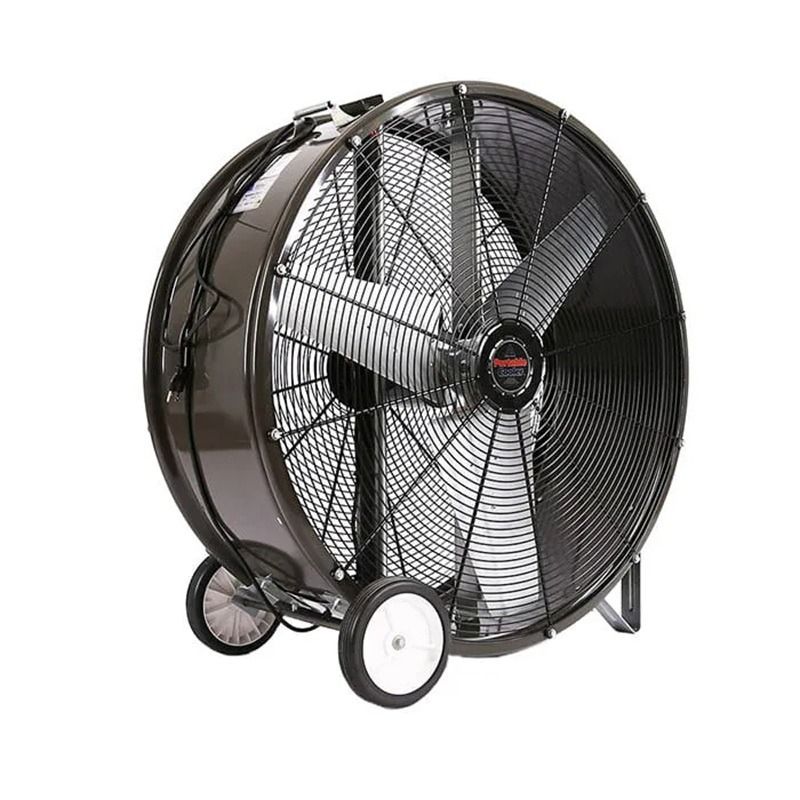 Triangle Fans 42" Portable Cooler Direct HD Drive Barrel Fan 1/2 HP 115V 1 Phase Totally Enclosed Fan‑Cooled - PC4213