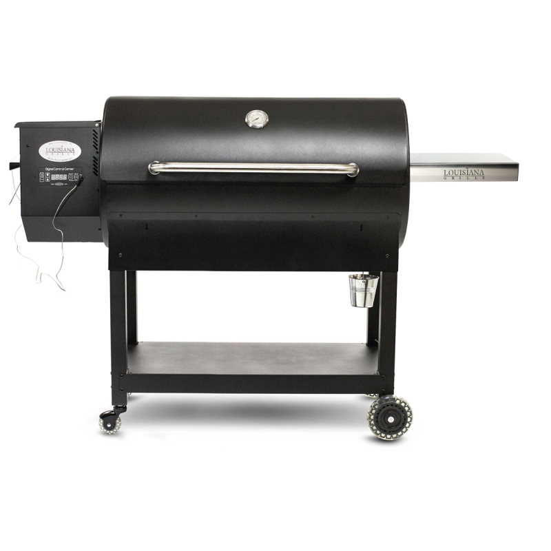 Louisiana Grills LG1100 Pellet Grill with Stainless Steel Side Shelf - 61100 / 56206