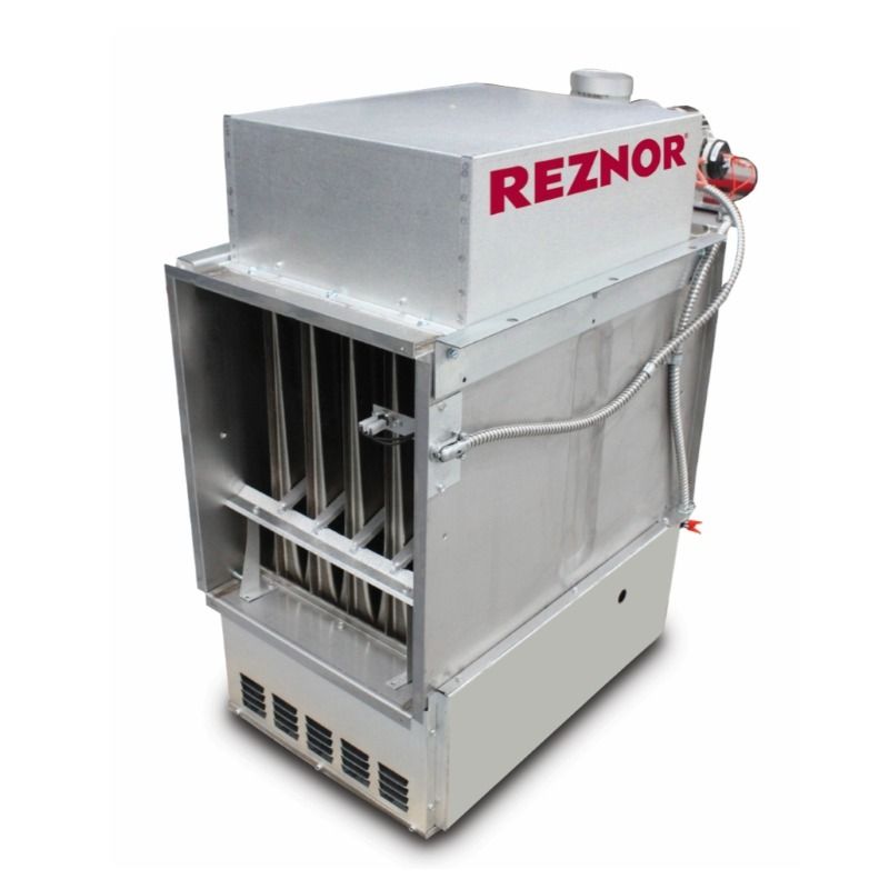 Reznor EEDU 125,000 BTU Gas Fired Duct Furnace Unit Heater, Indoor, Power-Vented - EEDU-125