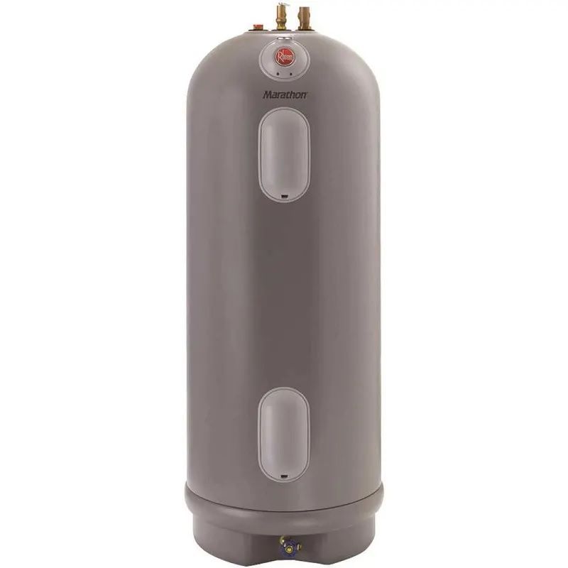 Rheem Marathon 40 gal. Short 4500/4500-Watt Elements Non Metallic Lifetime Electric Tank Water Heater - MSR40245
