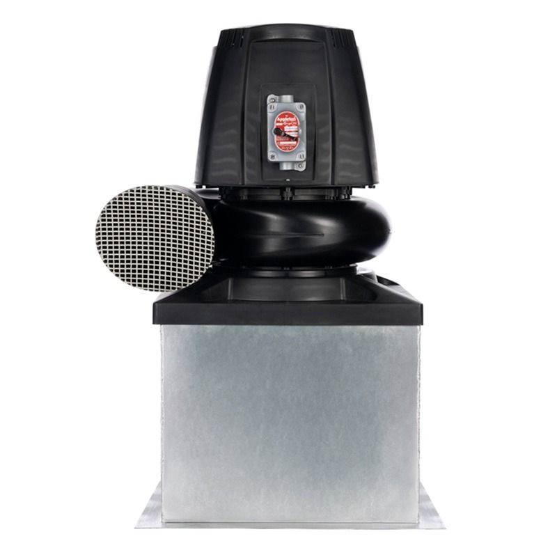 Plastec R 25 XP Direct Drive Forward Curve Roof Mounted Polypropylene Blower, 1120 CFM, 1/3 HP, Single Phase, 115/230 V - R25XS6P033