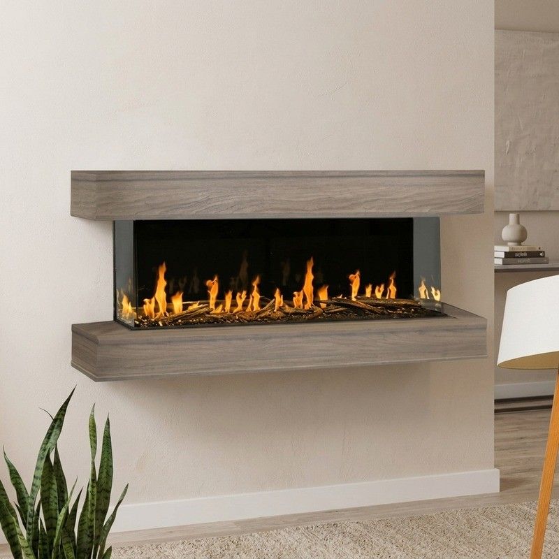 Modern Flames Floating Mantel for 76" Orion Electric Fireplace in Coastal Sand - WSS-OR76-CS