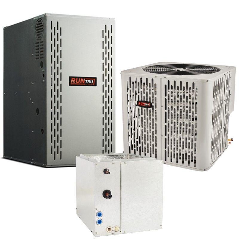 3.5 Ton 14.3 SEER2 80% AFUE 120,000 BTU Trane Gas Furnace and Air Conditioner System - Multipositional - A4AC4042D1 / 4MXCD008AC6HCB / A801X120DM5SD