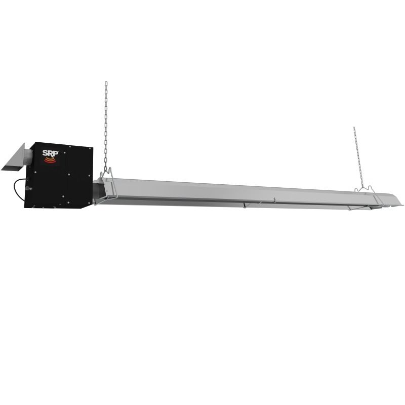 Superior Radiant U Series - UXR High Efficiency Single Stage Infrared Tube Heater - Natural Gas - 40,000 BTU - Powder Coated Sealed Burner - 10 ft Aluminized Tube Kit