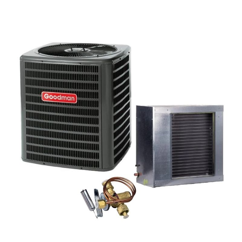 Goodman 3.5 Ton 13.4 SEER2 Air Conditioner Split System - R410A Single Stage - Horizontal