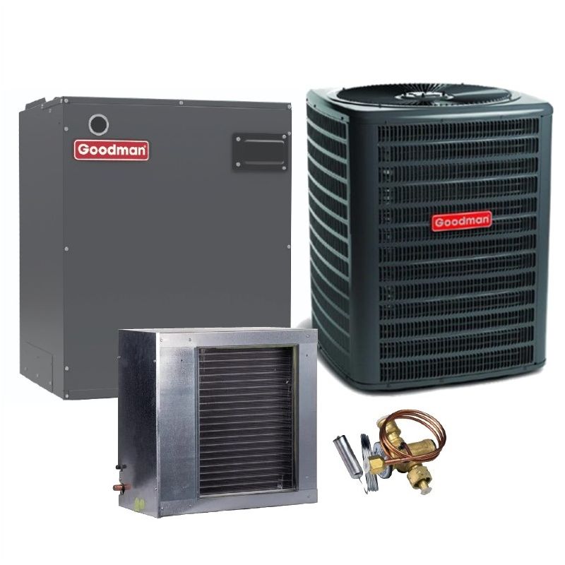 4 Ton 13.4 SEER2 Goodman Air Conditioner Split System with Modular Blower - Horizontal - GSXN3N4810 / CSCF4860N6 / MBVC1601AA-1 / TX5N4