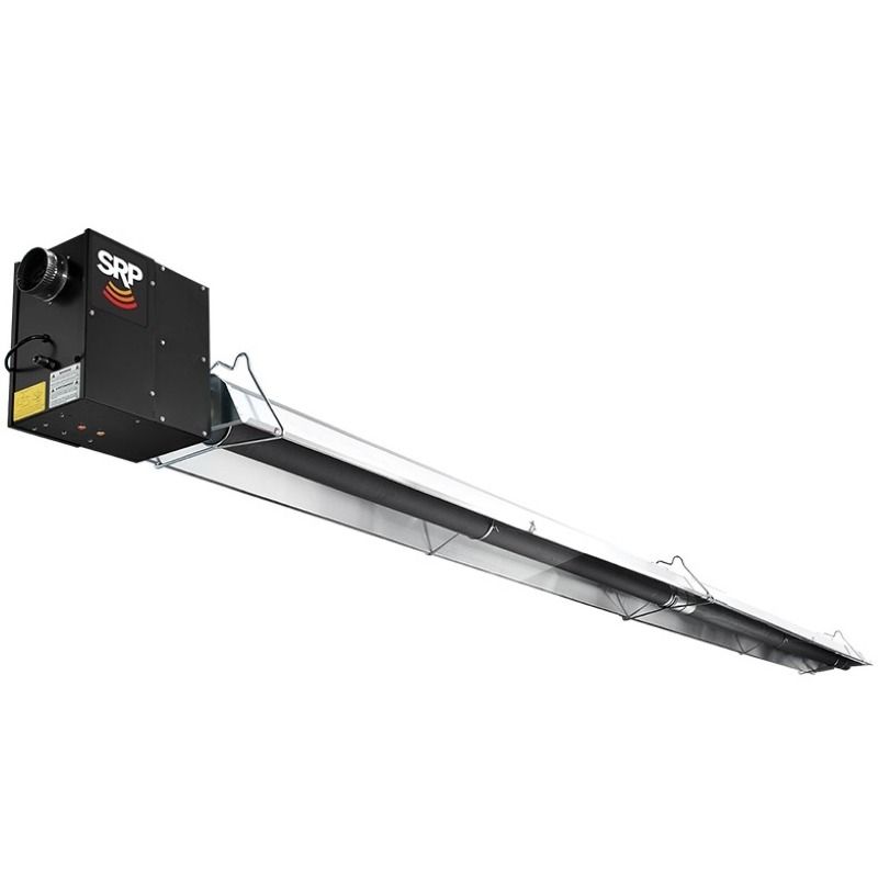 Superior Radiant T Series - TX High Efficiency Two Stage Infrared Tube Heater - Natural Gas - 95,000 / 125,000 BTU - Enclosed Burner - 30 ft Aluminized Tube Kit