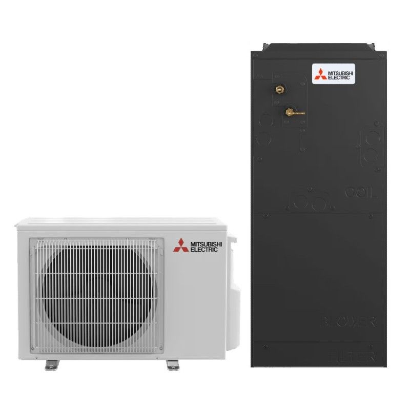 Mitsubishi 18,000 BTU 16.2 SEER2 Single Zone Ducted Central Air Inverter Mini Split Heat Pump System – R454B | 230V - SUZ-AA18NL / SVZ-AP18NL