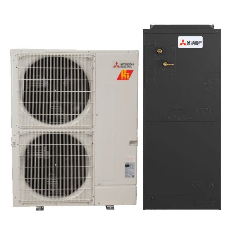 Mitsubishi 36,000 BTU 15.2 SEER2 Single Zone Ducted Central Air Inverter H2i Hyper Mini Split Heat Pump System – R454B | 230V - SUZ-AK36NLHZ / SVZ-AP36NL