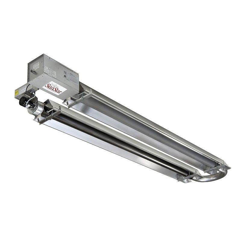 SunStar SIU 150,000 BTU Infrared U-Tube Heater, Single Stage - Propane Gas - 40' Tube Length 
