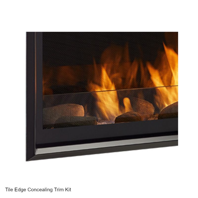 Monessen Black Tile Concealing Trim Kit For AVFL42 - AVFL42TKI-B
