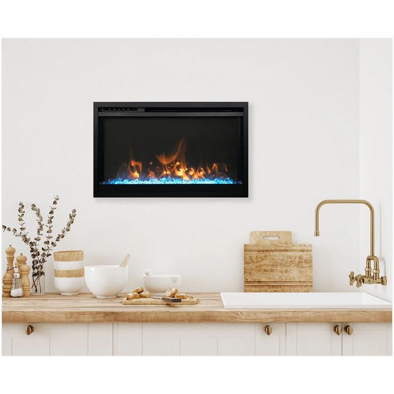 Amantii TRD Xtra Slim Electric Fireplace - TRD-XS-B