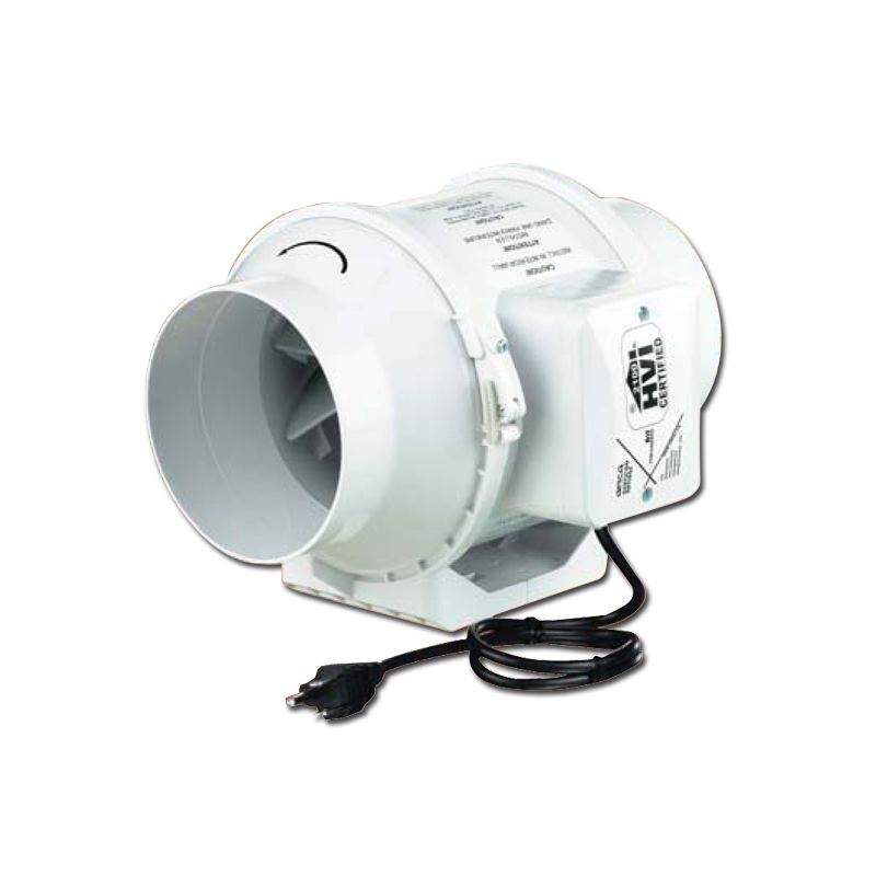 5" VENTS TT SLIENT INLINE MIXED-FLOW FAN, 200CFM (PLASTIC CASE) - TTSILENT125