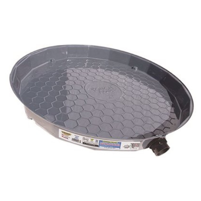 21 Inch Pro Series Water Heater Pan with PVC Adapter
